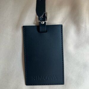 RIMOWA Black Leather Luggage ID Tag
